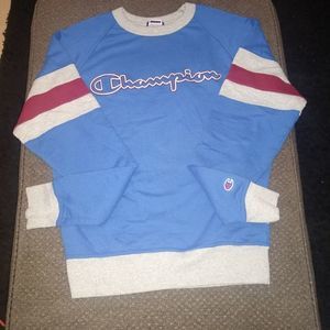 Champion Authentic Athletic wear. Royal blue/grey and maroon.